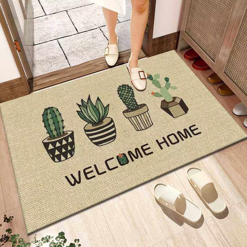 卡通亚麻地毯地垫进门门垫厨房防滑橡胶脚垫浴室门口吸水垫子,居家布艺,入户地垫,淘宝优惠券,粉丝福利购,淘宝优惠卷