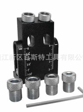 新款 黑色15度角木工斜孔定位器木工打孔定位器 木板连接安装工具