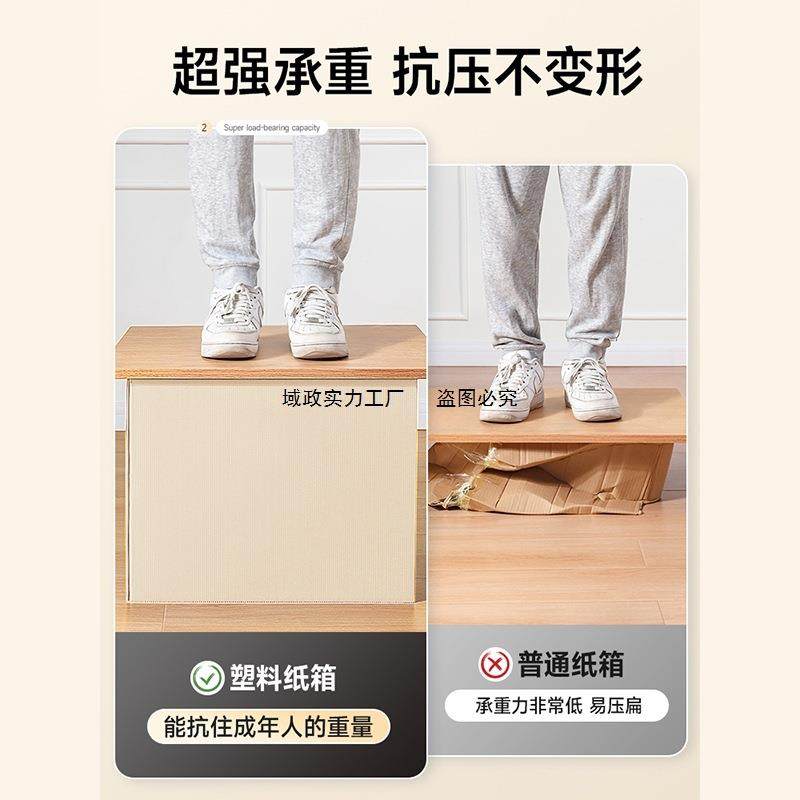 搬家箱大容量防水箱塑料收纳可折叠整理YXQ纸家用中空板转周箱快