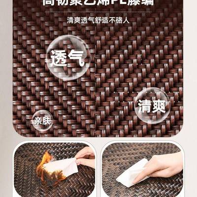 20ZID25新款椅折叠藤躺椅午休家用人阳台老休摩闲坐躺两用懒人按