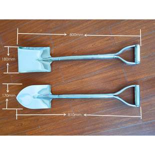 锈钢长柄尖方3601铲一体大铲户外移植铲钢锹连体铲子剑型不铲铲