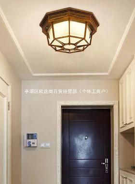 台欧式户外防水防潮庭廊吸顶灯50390室外阳LED感院应灯入户过道走