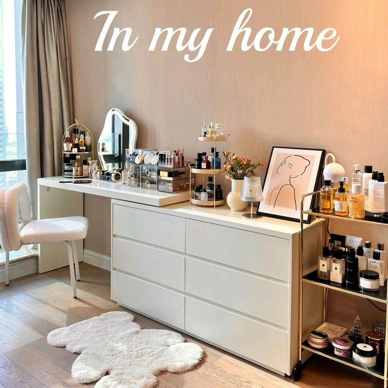奶油风斗柜柜梳妆台rYrKmQaM一体柜主卧室收纳木质梳桌床尾柜房间,鲜花速递/花卉仿真/绿植园艺,其它园艺用品,淘宝优惠券,粉丝福利购,淘宝优惠卷
