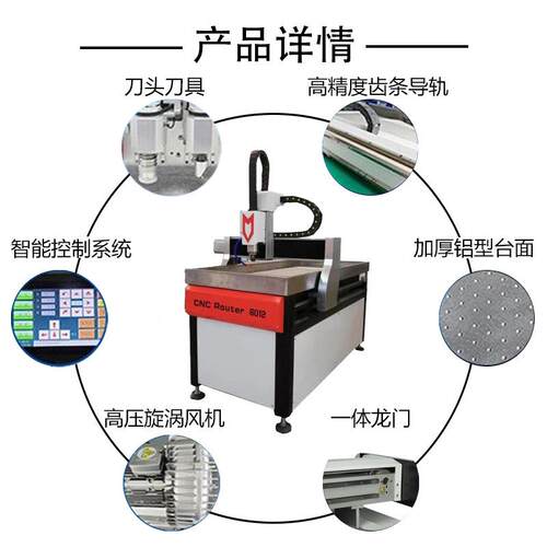 数控全自三动轴石材雕刻机浮雕刻字模型亚石头打孔工木克力ASB切
