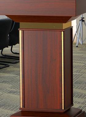 FS75678J实木演讲台发台讲台桌台迎餐厅接待宾台言咨客台领导讲话