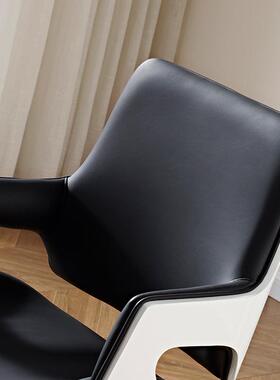 360度休闲转椅现时尚高PDD档代黑色办公累椅可调高度员坐工久不椅