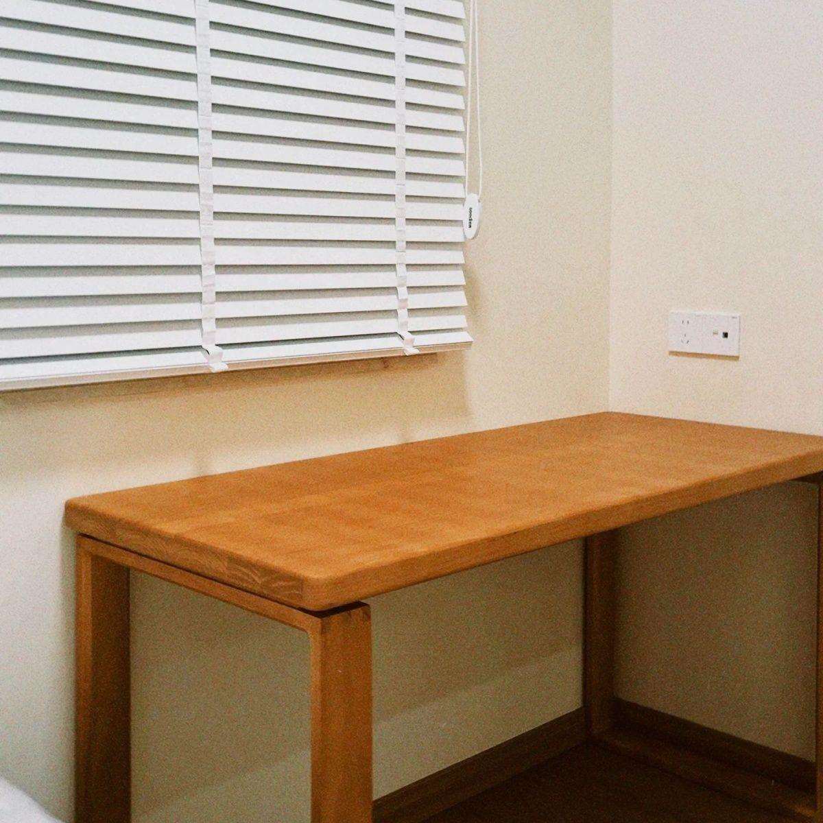 餐实小木双人电脑桌台式卧ODA室家用办公桌书桌工台户型桌作学习