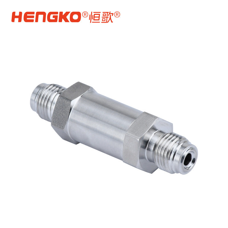 恒歌全焊接直通过滤器1/4卡套管接头工艺特气管道系统气体过滤器