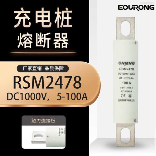 DC1000V充电桩熔断器RSM2478汽车熔断器RS309FWH100AHEV100A