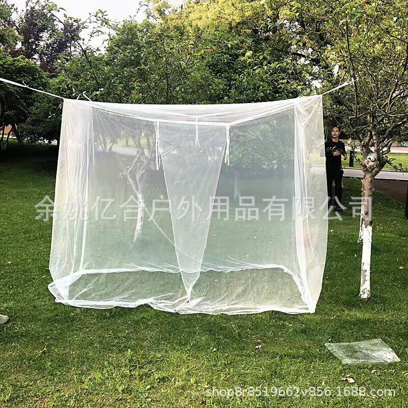 户外方顶蚊帐户外吊床旅行方便携带免安装3米长宽露营野营大直销
