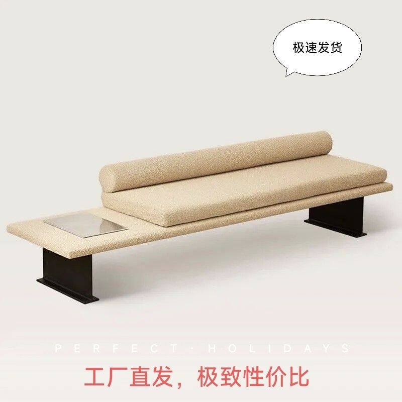 美式轻奢金属布艺沙发凳简约餐凳换鞋凳家用卧室床尾凳贵妃长方形