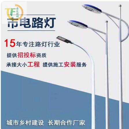 新农村户外防水LED路灯杆