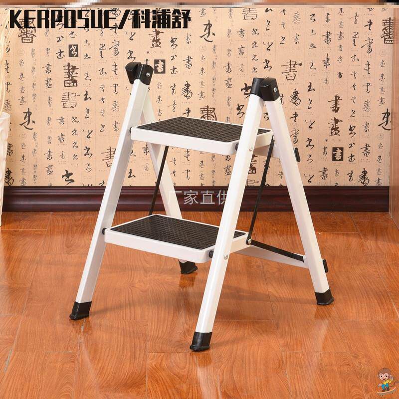 阶梯凳台阶凳梯子家用二步折叠伸缩梯厨房两用凳三层楼梯凳子创意