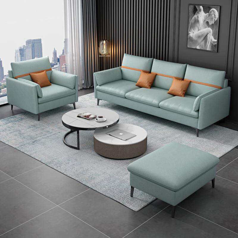 布艺沙发大小户型北欧三人位直排1+2+3组合科技布四人位现代简约