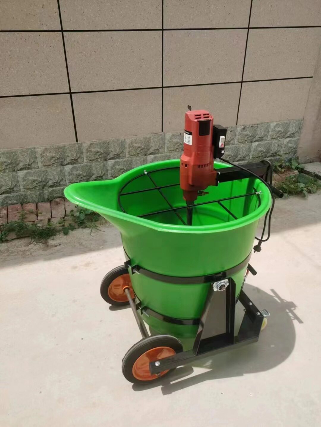 小型家用鸭嘴塑料灌浆料搅拌器机发泡水泥搅拌机石膏自流平搅拌桶