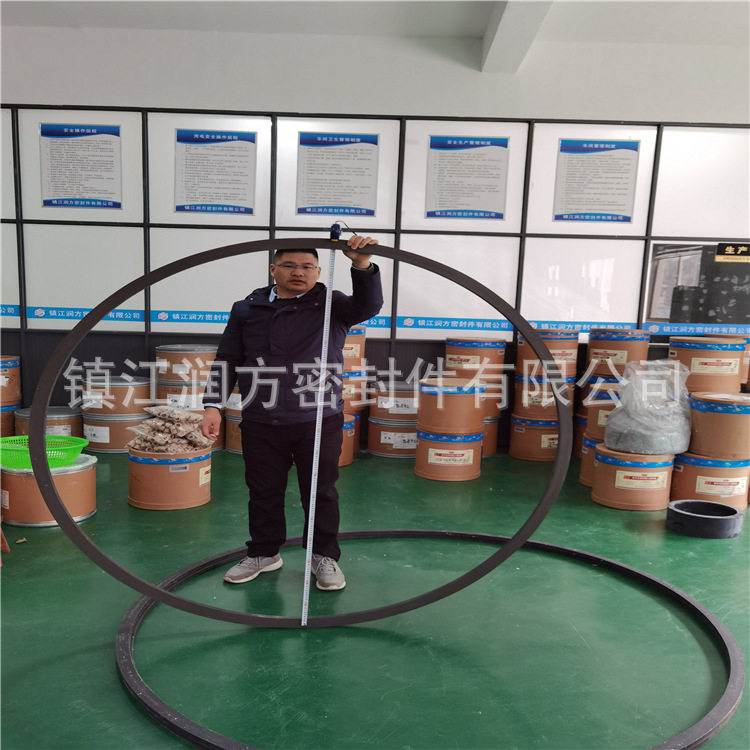 聚四氟乙烯PTFE大黑环四氟填充碳纤维垫圈承接来图来样非标