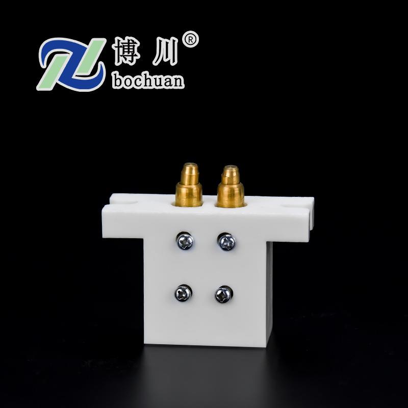 光源上面绝缘瓷头接线柱板块高温卤素卤素卤钨灯泡座仪器陶瓷灯座
