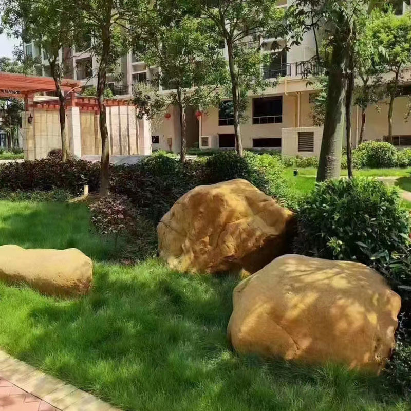 天然黄蜡石景观石园林摆件