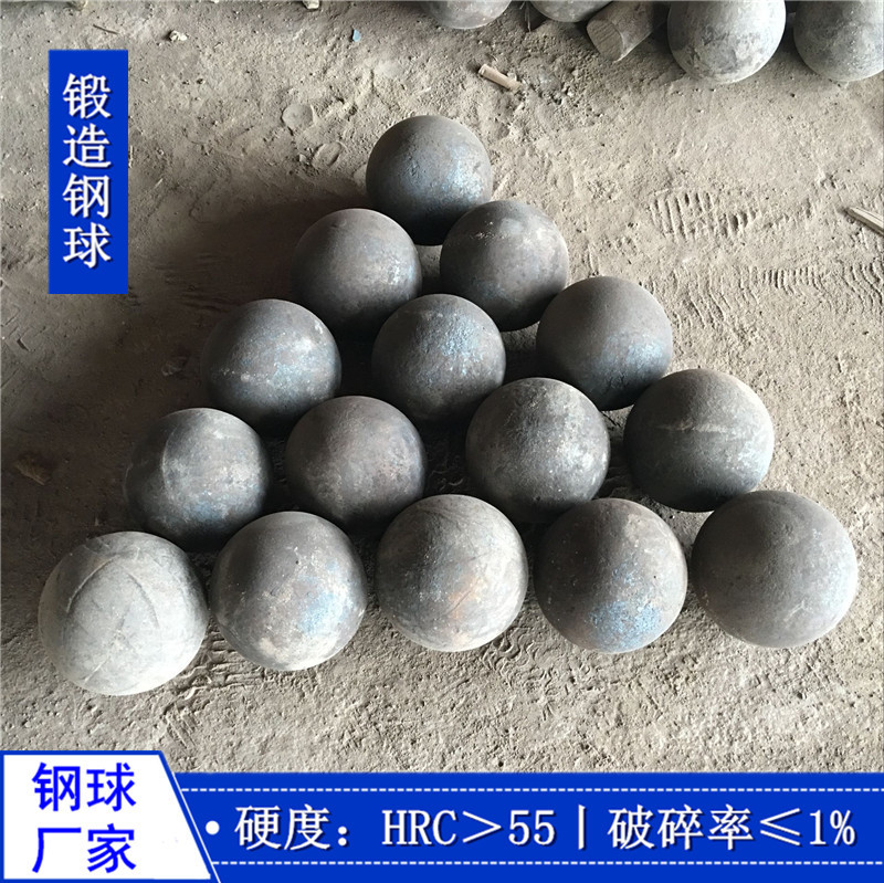 60mm45#钢材质锻造钢球 矿山 破碎 研磨 矿石用不失圆 不破碎钢球