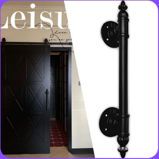 实水管门把手工业风餐饮店复古室内卧室谷仓吊轨推拉滑移门栓拉手