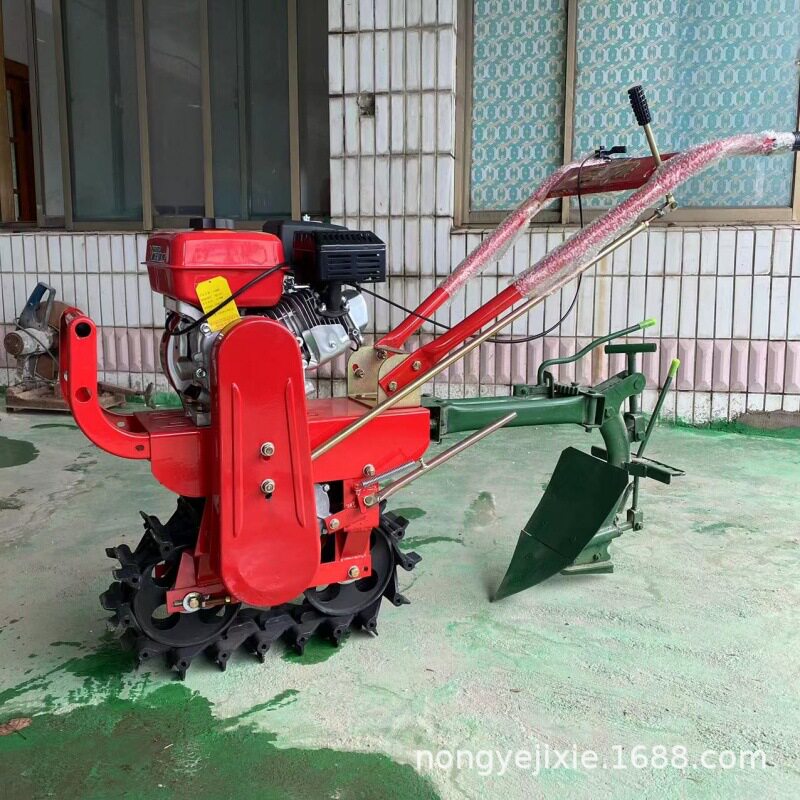 家用小型链轨式翻地机173柴油履带微耕机多功能施肥播种开沟耙地