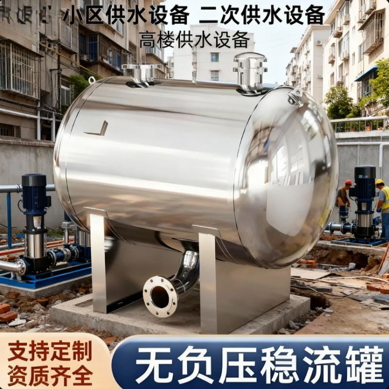 316无负压稳流罐不锈钢SQL隔膜式气压罐水泵引水罐自来水增压罐