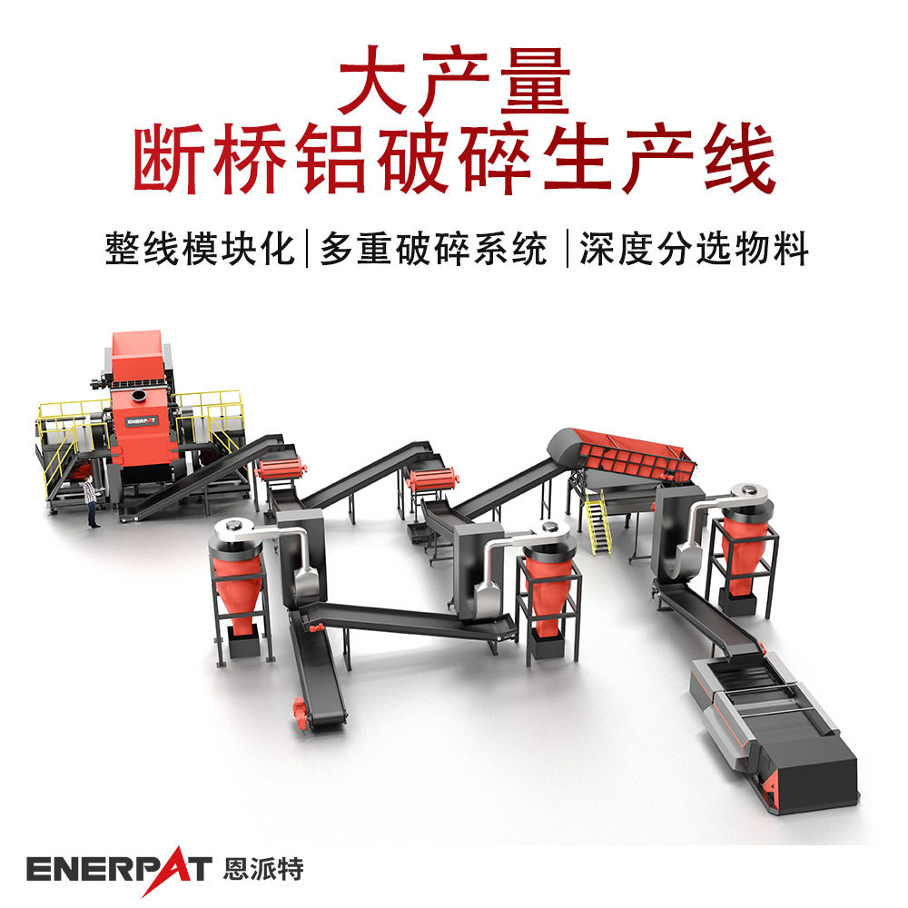大产量断桥铝破碎生产线 工业级产能铝材破碎生产线