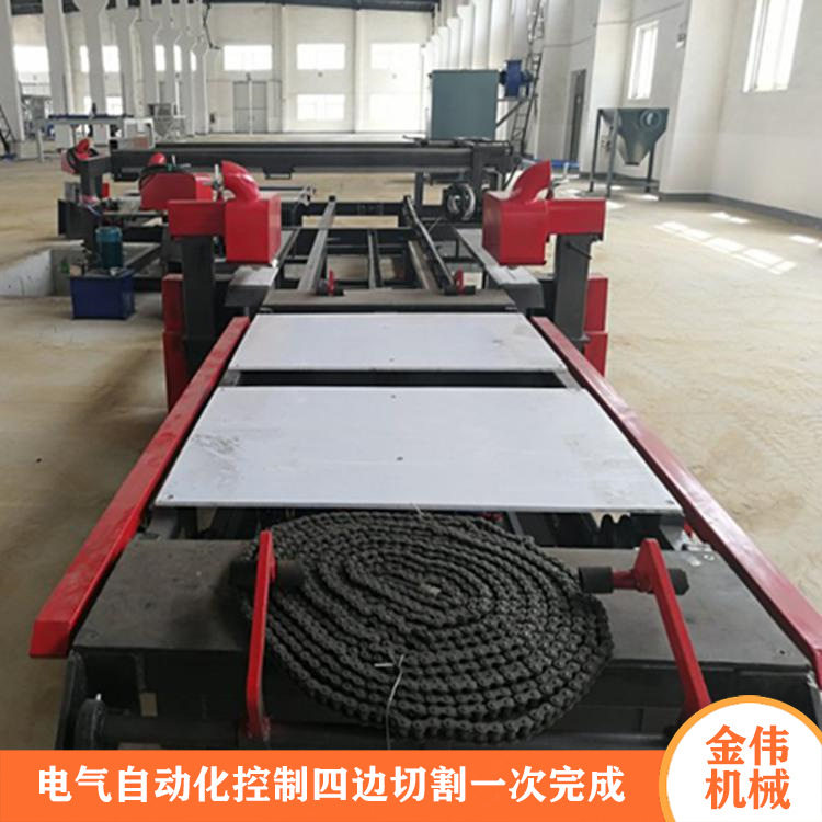金伟新型数控伺服电脑全自动四边切割锯锯边机可减少对环境的污染