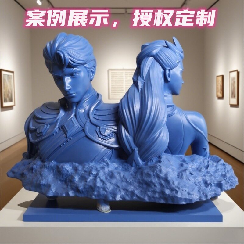 厂家生产玻璃钢半胸人像雕塑展厅展馆上档次展品授权定制摆件