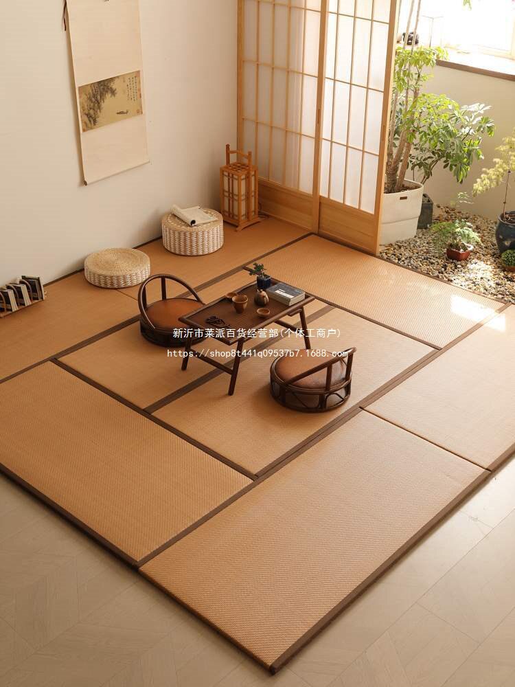 榻榻米垫子日式地垫电加热树脂耐磨防猫抓炕垫茶室垫艾草芯原木芯