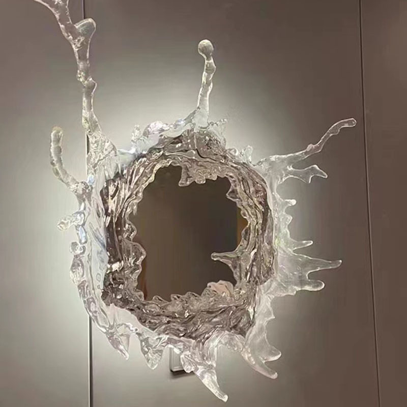 铂晶网红水滴轻奢魔镜壁灯