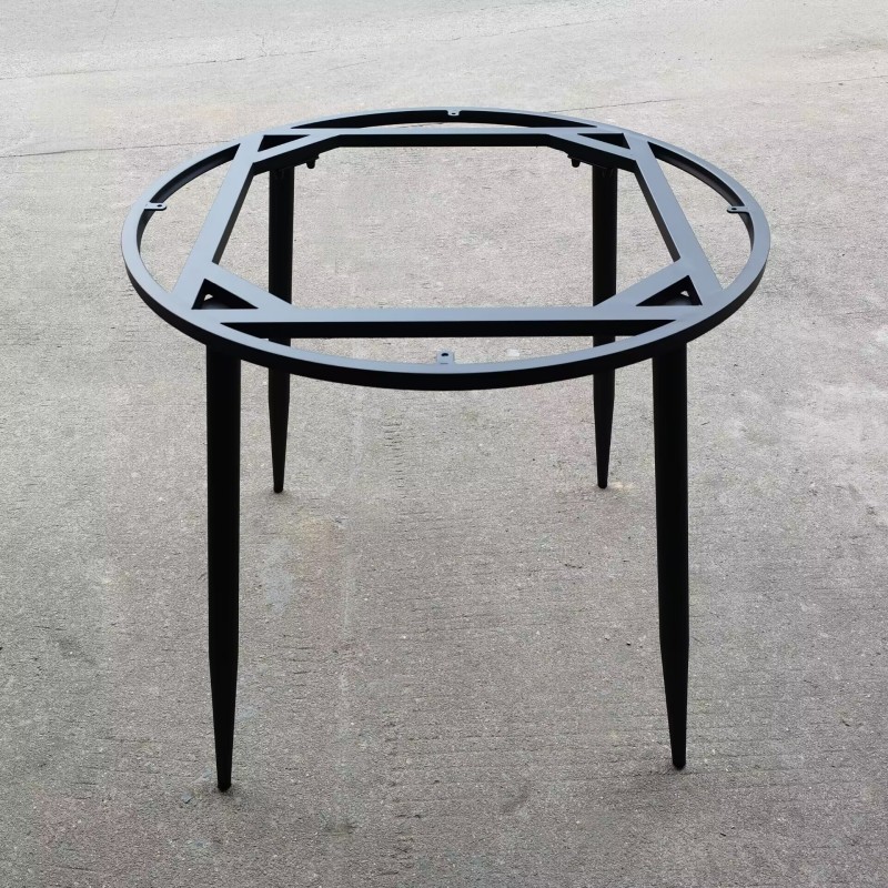 大理石圆桌腿支架岩板茶几会v议圆形桌脚支撑架餐桌架火锅桌架底