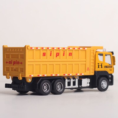 儿童渣土车模型运输车男孩惯性翻斗卡车工程车宝宝小号.货车玩具