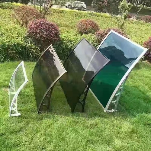 包邮支架屋檐雨搭铝合金遮雨棚空调外机挡雨透O明pc板户外门庭防