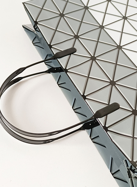 新款叉耳PVCi大格子大气时尚潮流购物袋男女装免税店袋子定制潮流