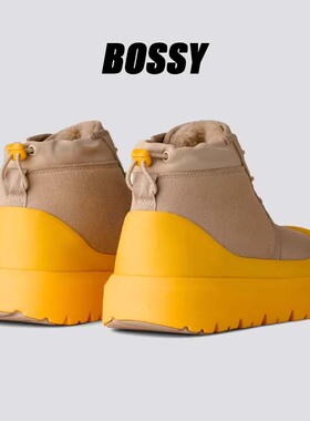 德国冬季中帮男士雪地靴加绒户外保暖防滑棉靴男鞋加厚底休闲鞋