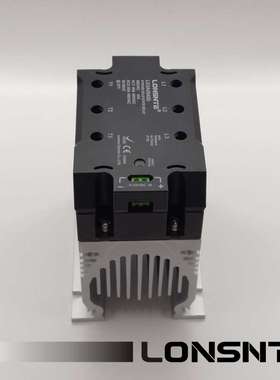 LG3A48100D蓝石LONSNTE三相固态继电器100A交流380VAC 散热器一体