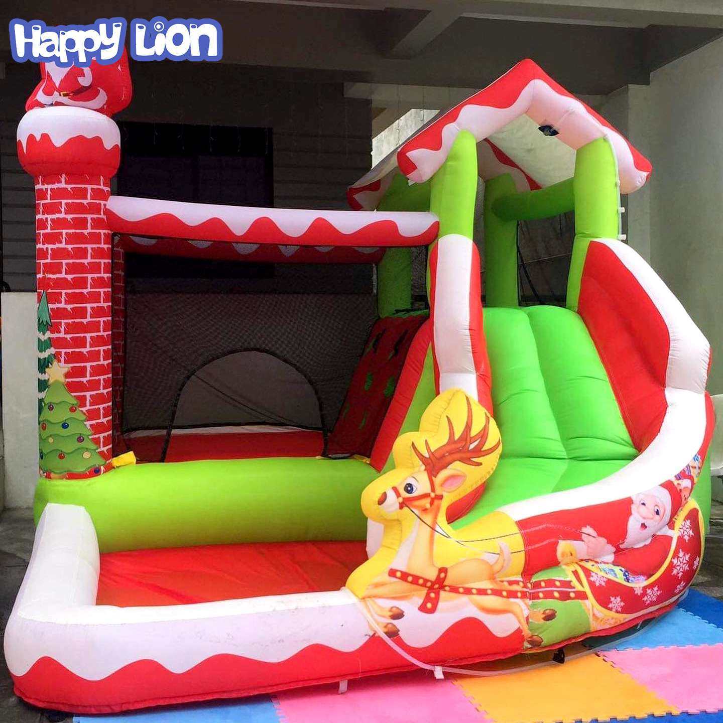 充气城堡滑梯蹦床多款儿童小型充气城堡家用干湿小孩玩的充气城堡