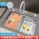 SUS304不锈钢水槽大单槽台下厨房洗菜盆蜂窝压纹淘菜池抗菌耐用