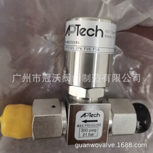 APTECH气动隔膜阀 APTECH不锈钢AP3550S 2PW FV6 FV6气动隔膜阀
