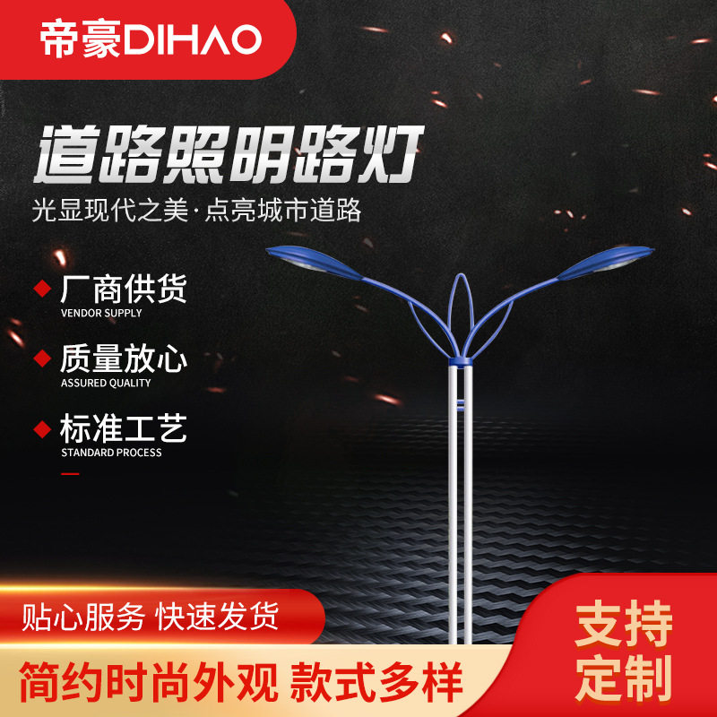 单臂双臂道路照明路灯LED新农村建设小区道路路灯 厂家批发