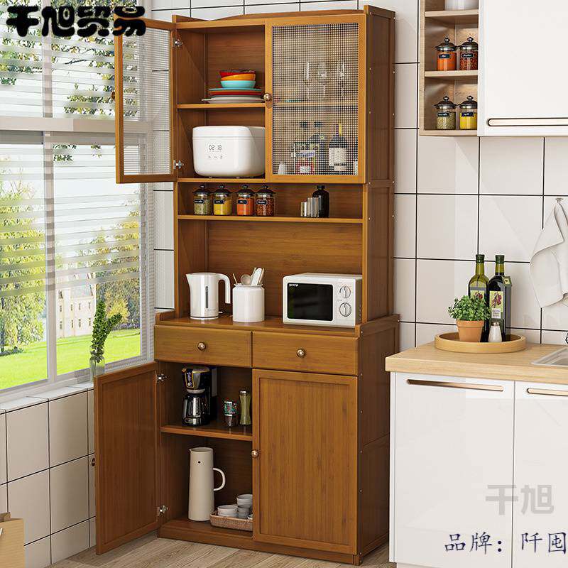 餐边柜厨房橱柜子简约窄型简易客厅储物经济型现代家用碗柜菜柜家