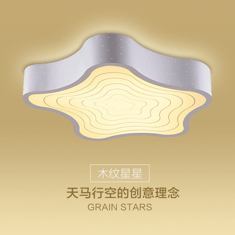 包邮LED吸顶灯现代简约时尚客厅灯阳台餐厅卧室灯海星铁艺灯具
