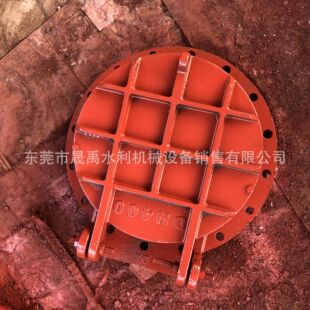 河源市水利工程闸门启闭机铸铁圆拍门防倒灌闸门DN400 DN600 DN80