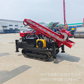 小型履带光伏桩机 边坡锚索履带气动钻机 农村院子光伏地钉钻机