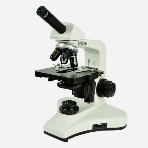 C-2008 单目显微镜 生物实验室 学校教育 40-1600倍 双层移动平台