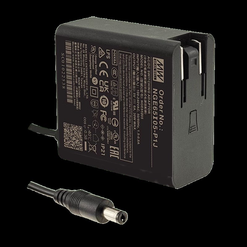 NGE65I/65U-P1J电源适配器65W 5/9/12/15/18/24/48V 壁挂可换插头