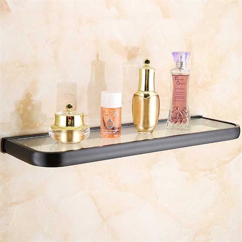 圣瑞佳 欧式黑古铜浴室五金挂件 黑色浴巾架置物架毛巾挂架套装