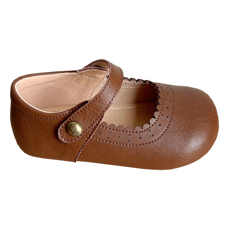 韩版春秋儿童小皮鞋软糯女宝宝婴幼童周岁黑色公主鞋洋气透气单鞋