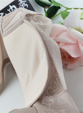 美婕2157无钢圈B杯文胸中薄四排扣内衣女聚拢胸罩蕾丝无痕A收副乳